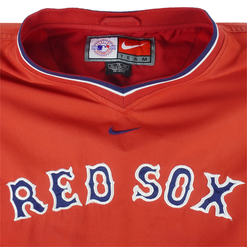 Nike - Boston Red Sox Spell-Out Windbreaker 1990s X-Large Vintage Retro Baseball