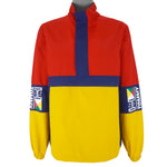 Tommy Hilfiger - Red & Yellow 1/2 Zip Windbreaker 1990s Large