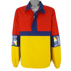 Tommy Hilfiger - Red & Yellow 1/2 Zip Windbreaker 1990s Large Vintage Retro