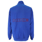 Nike  - Blue 1/4 Zip Big Logo Windbreaker 1990s X-Large Vintage Retro