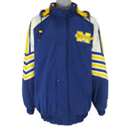 Starter - Michigan Wolverines Hooded Jacket 1990s Large Vintage Retro Football