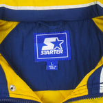 Starter - Michigan Wolverines Hooded Jacket 1990s Large Vintage Retro Football