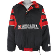 Starter - Red Nebraska Huskers Pullover Jacket 1990s X-Large