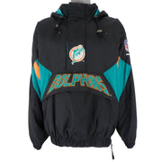 Starter - Miami Dolphins Spell-Out Jacket 1990s Large Vintage Retro Football 