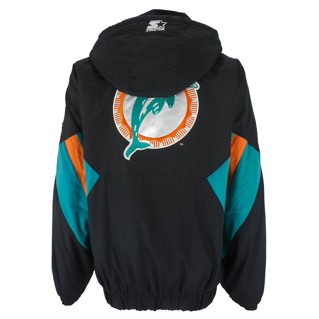 Starter - Miami Dolphins Spell-Out Jacket 1990s Large Vintage Retro Football