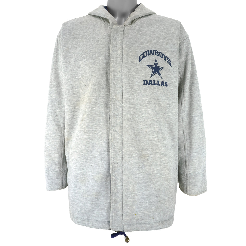 NFL (Lee) - Dallas Cowboys Hooded Reversible Jacket 1996 Large Vintage Retro Football