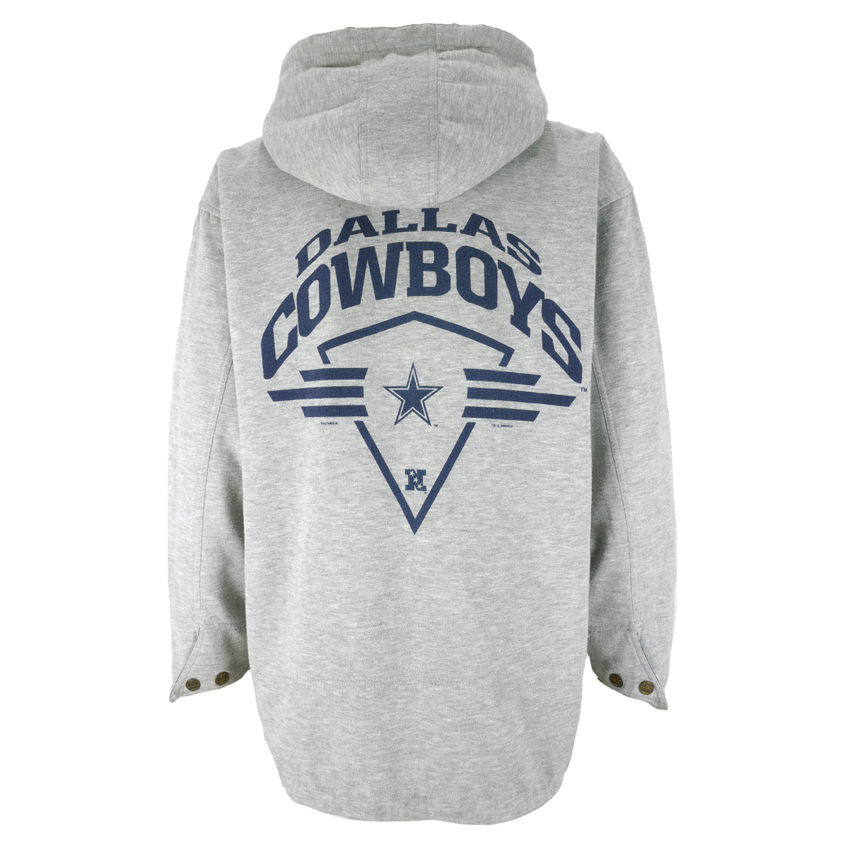 NFL (Lee) - Dallas Cowboys Hooded Reversible Jacket 1996 Large Vintage Retro Football