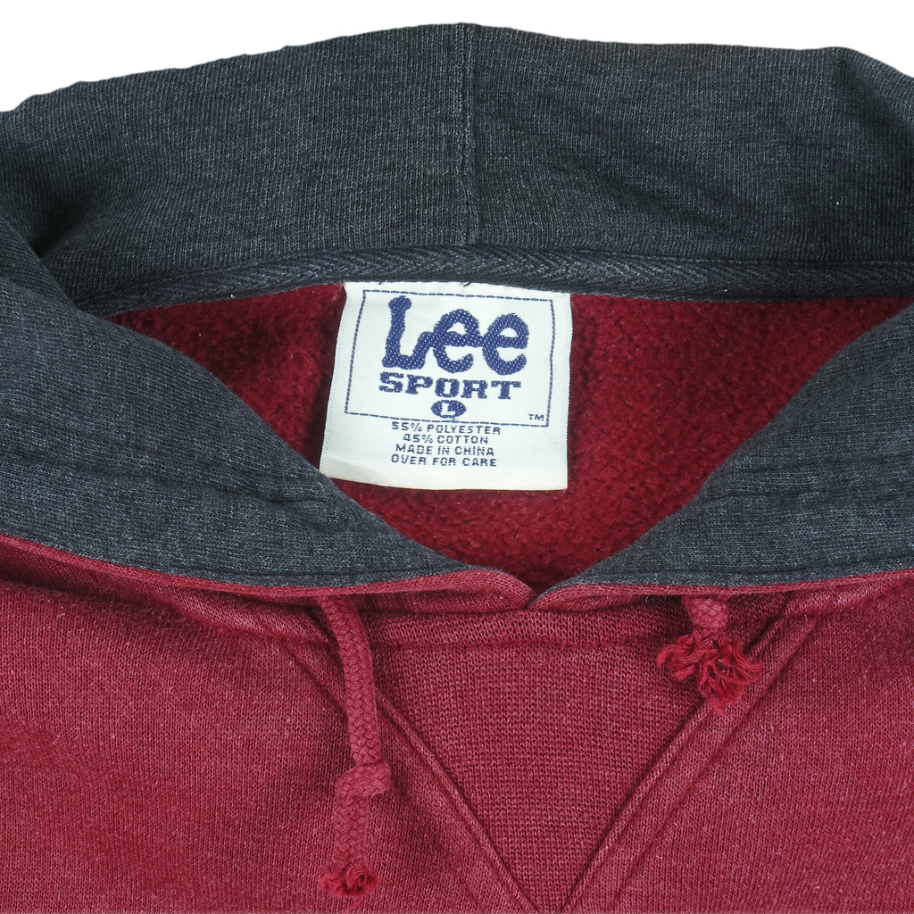 NFL (Lee) - San Francisco 49ers Embroidered Hooded Sweatshirt 1990s Large Vintage Retro Football