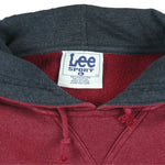 NFL (Lee) - San Francisco 49ers Embroidered Hooded Sweatshirt 1990s Large Vintage Retro Football
