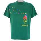 Champion - Green Atlanta Olympic Single Stitch T-Shirt 1992 Large Vintage Retro