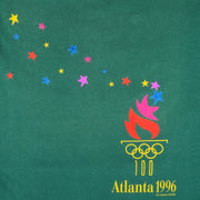 Champion - Green Atlanta Olympic Single Stitch T-Shirt 1992 Large Vintage Retro