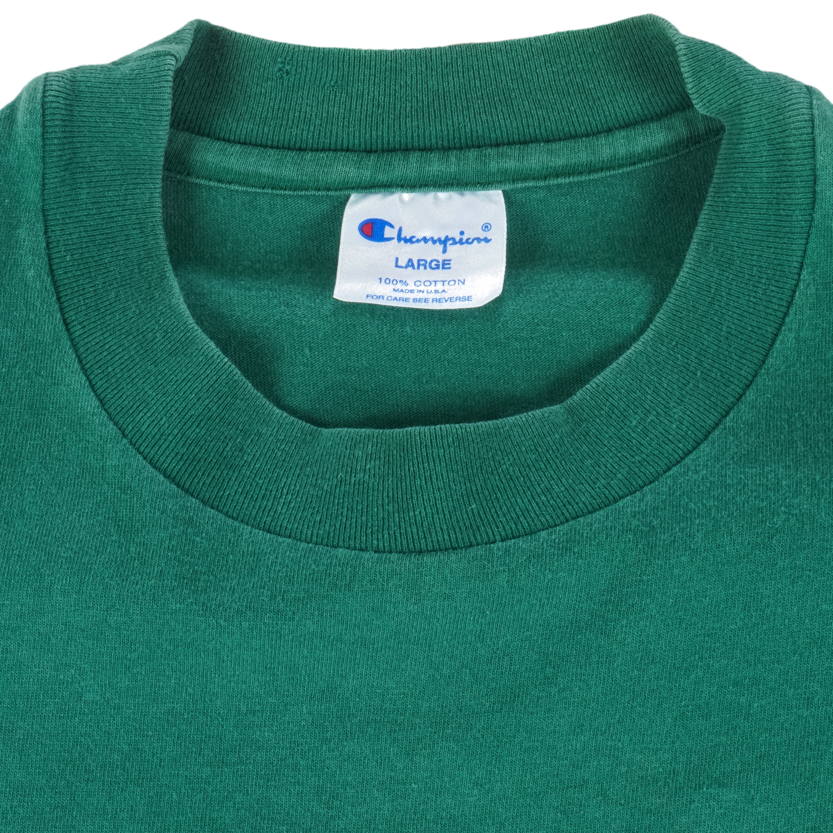 Champion - Green Atlanta Olympic Single Stitch T-Shirt 1992 Large Vintage Retro