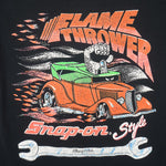 Vintage (Oneita) - Flame Thrower Snap On Style Single Stitch T-Shirt 1990s Large Vintage Retro