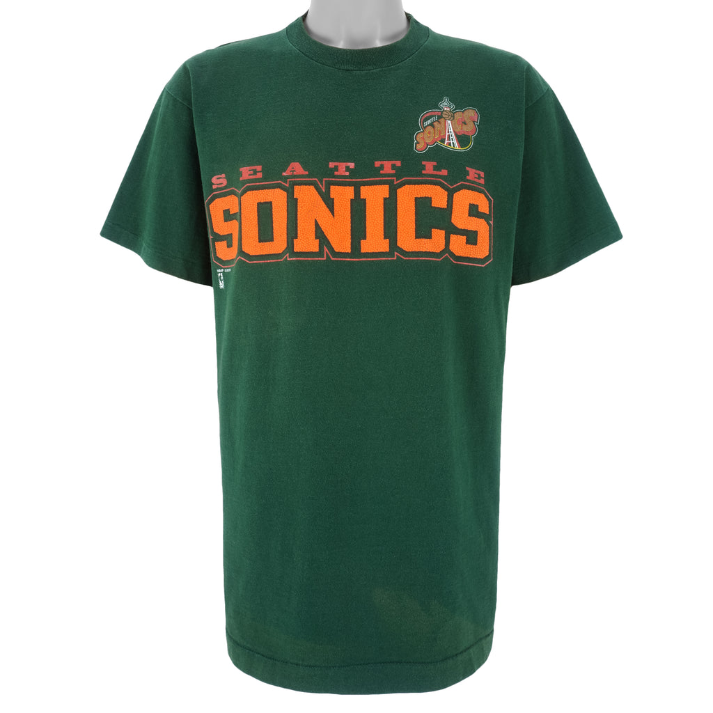 NBA (Salem) - Seattle SuperSonics T-Shirt 1990s Large Vintage Retro Basketball