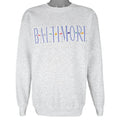 Vintage (Lee) - Baltimore Embroidered Crew Neck Sweatshirt 1990s Large Vintage Retro