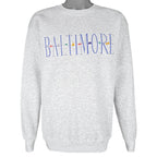 Vintage (Lee) - Baltimore Embroidered Crew Neck Sweatshirt 1990s Large Vintage Retro