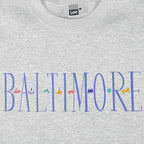 Vintage (Lee) - Baltimore Embroidered Crew Neck Sweatshirt 1990s Large Vintage Retro