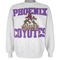 NHL (Hanes) - Phoenix Coyotes Crew Neck Sweatshirt 1990s Large Vintage Retro Hockey
