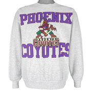 NHL (Hanes) - Phoenix Coyotes Crew Neck Sweatshirt 1990s Large Vintage Retro Hockey