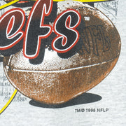 NFL (Logo Athletic) - Kansas City Chiefs Crew Neck Sweatshirt 1996 Large Vintage Retro Football