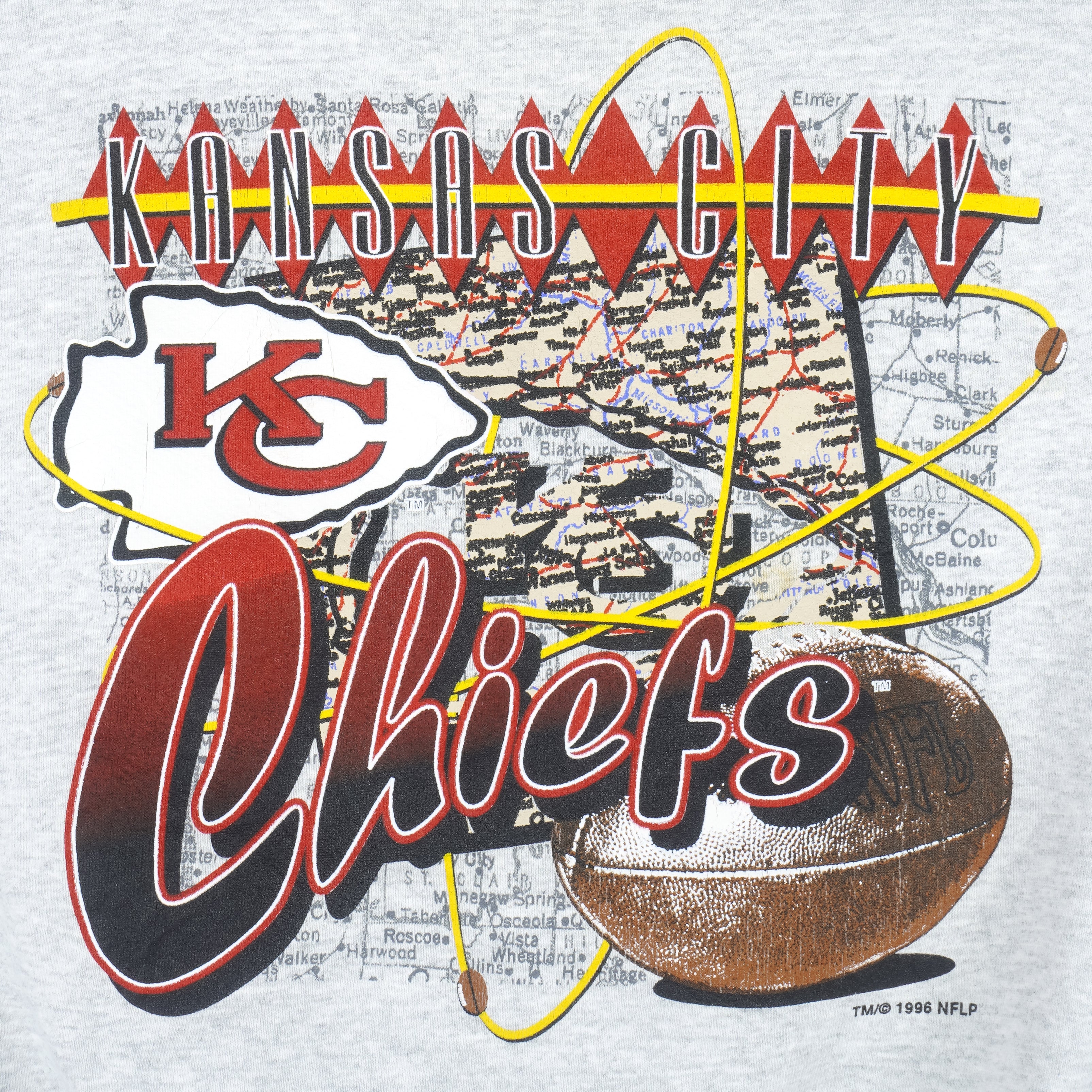 NFL (Logo Athletic) - Kansas City Chiefs Crew Neck Sweatshirt 1996 Large Vintage Retro Football