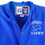 NFL (Logo 7) - Detroit Lions Varsity Jacket 1990s Large Vintage Retro Football