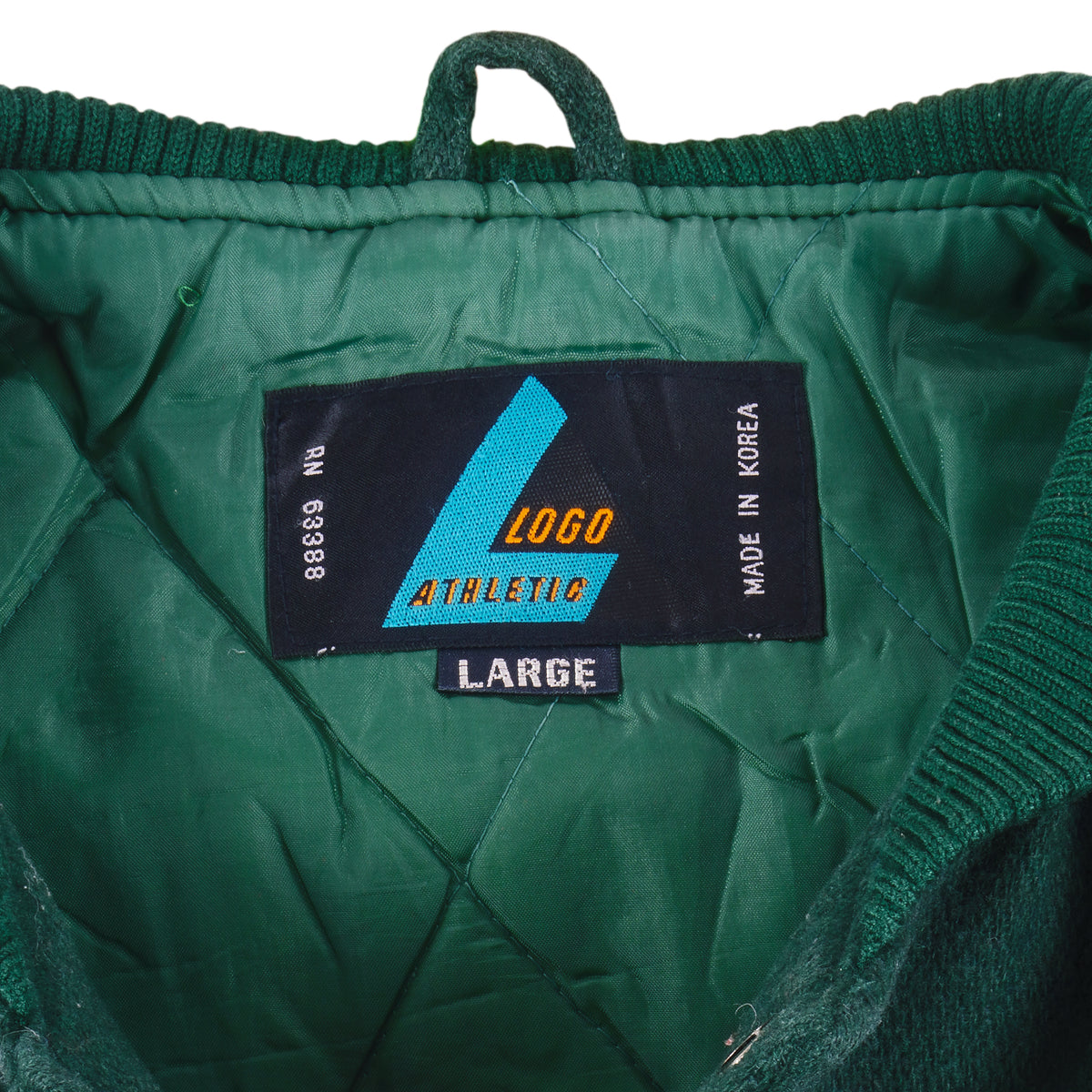 NCAA (Logo Athletic) - Miami Hurricanes Button-Up Varsity Jacket 1990s Large Vintage Football College