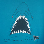 NHL (Nutmeg) - San Jose Sharks Crew Neck Sweatshirt 1990s X-Large Vintage Retro Hockey
