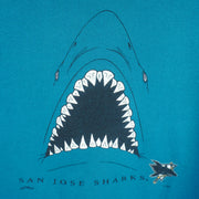 NHL (Nutmeg) - San Jose Sharks Crew Neck Sweatshirt 1990s X-Large Vintage Retro Hockey