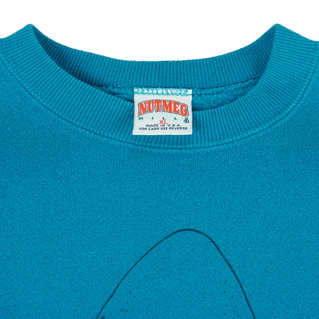 NHL (Nutmeg) - San Jose Sharks Crew Neck Sweatshirt 1990s X-Large Vintage Retro Hockey