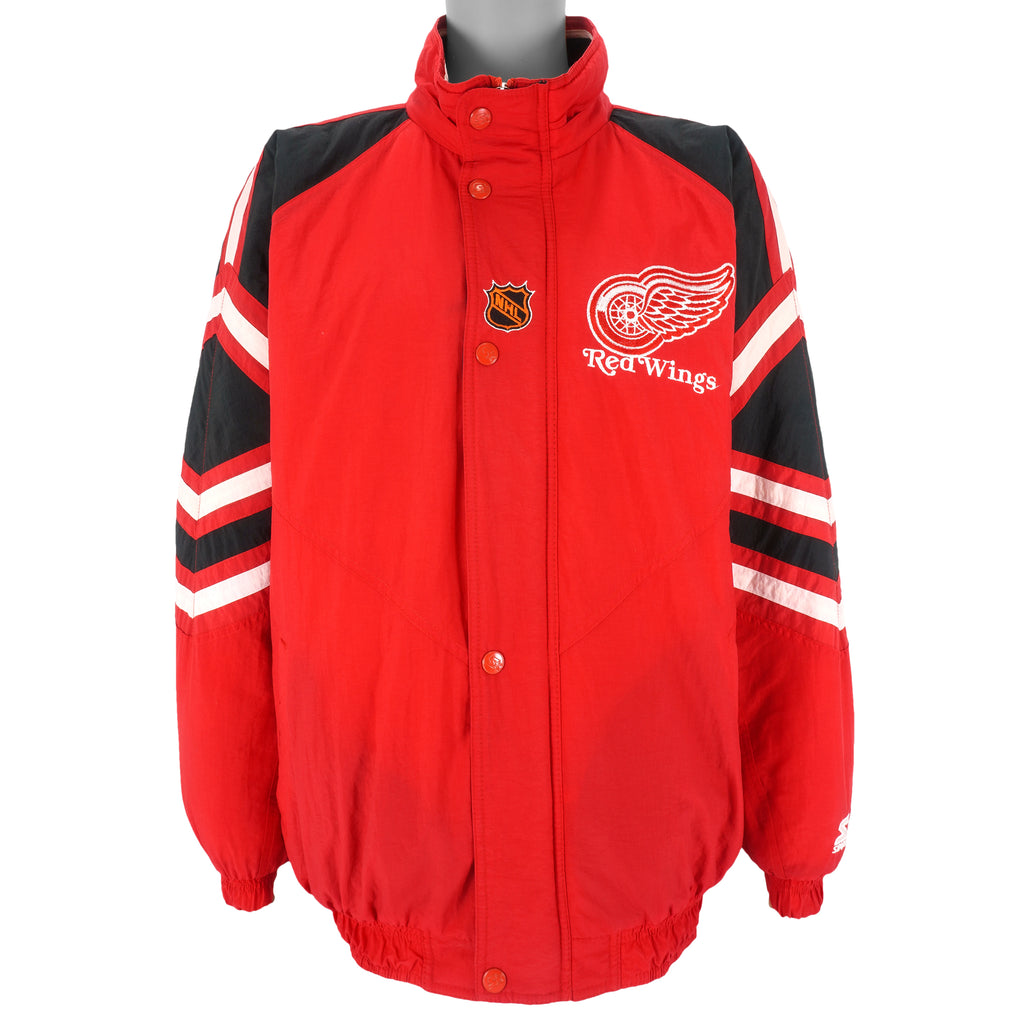 Starter - Detroit Red Wings Jacket 1990s X-Large Vintage Retro Hockey
