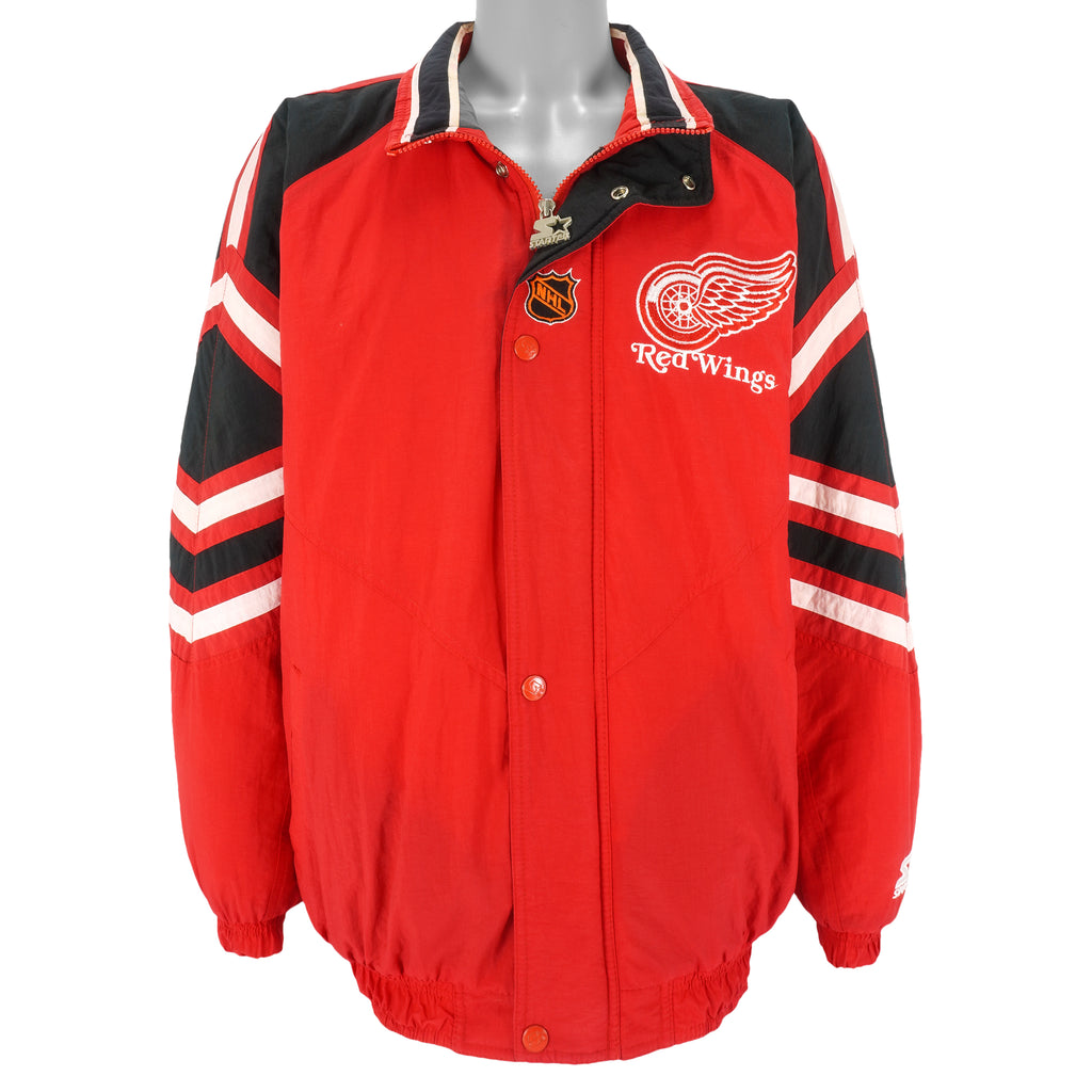 Starter - Detroit Red Wings Jacket 1990s X-Large Vintage Retro Hockey