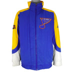 NHL (Apex One) - St. Louis Blues Jacket 1990s Large Vintage Retro Hockey