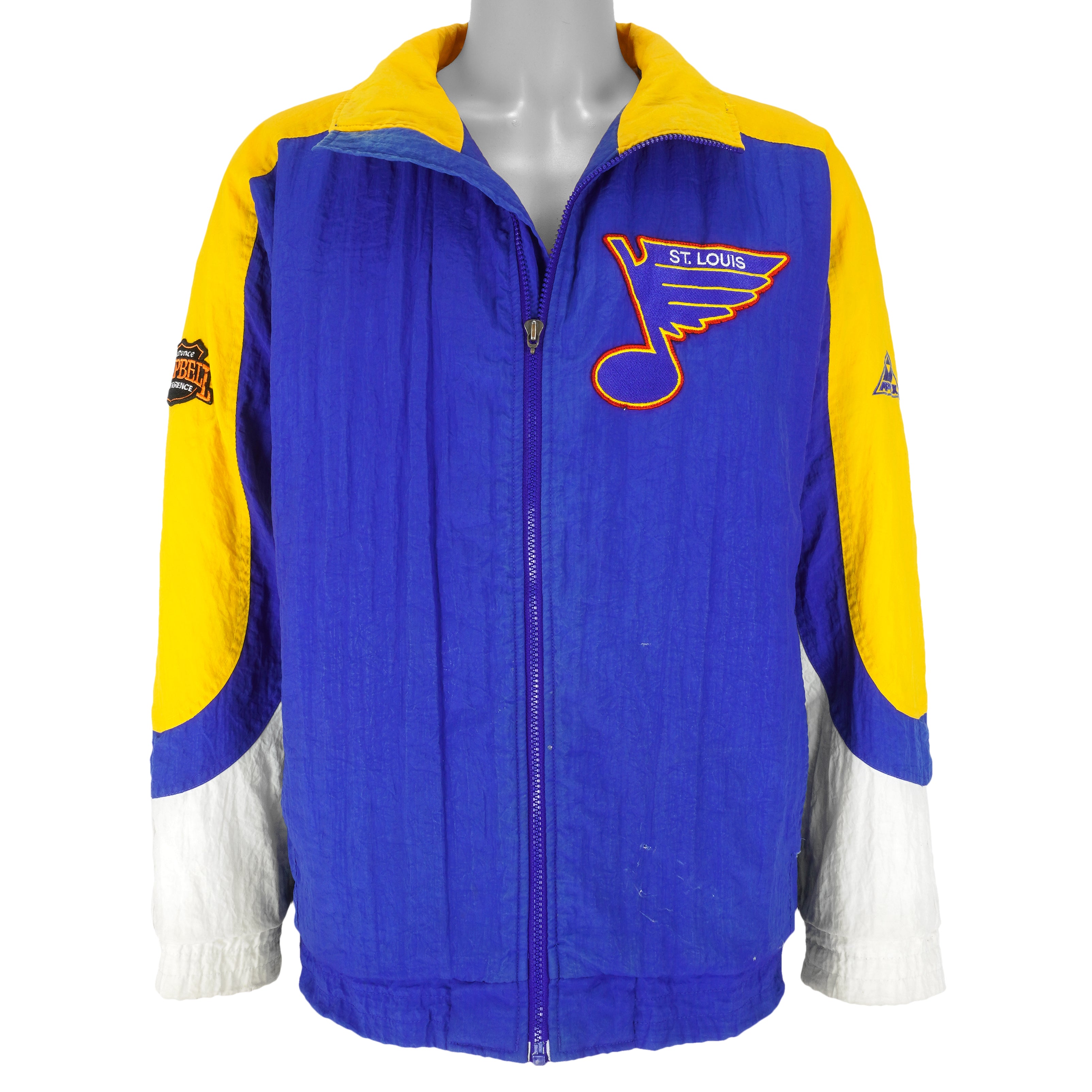 St Louis Blues Fleece Leather Jacket