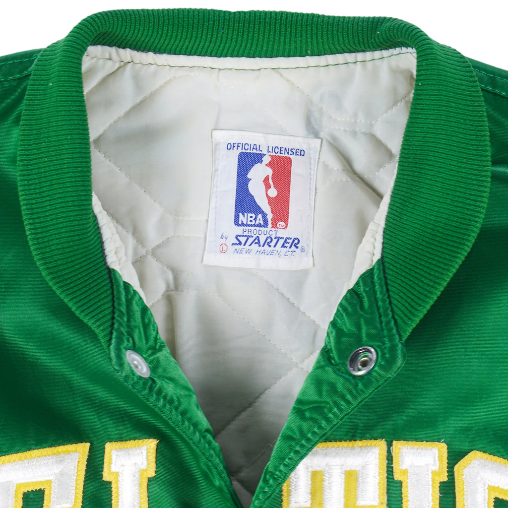 Starter - Boston Celtics Satin Jacket 1990s Large Vintage Retro Basketball