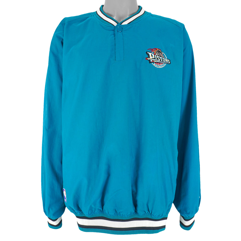 Starter - Detroit Pistons Blue Windbreaker 1990s XX-Large Vintage Retro Basketball