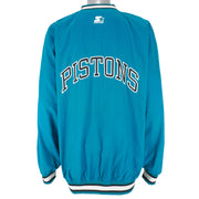Starter - Detroit Pistons Blue Windbreaker 1990s XX-Large Vintage Retro Basketball
