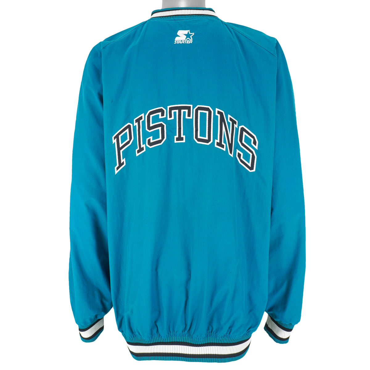 Starter - Detroit Pistons Blue Windbreaker 1990s XX-Large Vintage Retro Basketball