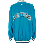 Starter - Detroit Pistons Blue Windbreaker 1990s XX-Large Vintage Retro Basketball