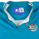 Starter - Detroit Pistons Blue Windbreaker 1990s XX-Large Vintage Retro Basketball
