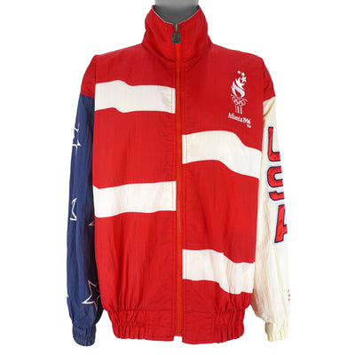 Team USA (Logo 7)- Atlanta Olympics, USA Windbreaker 1996 X-Large