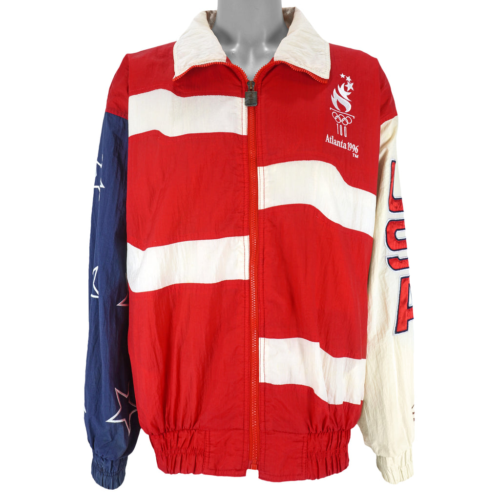 Vintage (Logo 7)- Olympic Games, USA Windbreaker 1996 X-Large Vintage Retro