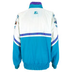 Starter - Charlotte Hornets 1/4 Zip Windbreaker 1990s Large Vintage Retro Basketball