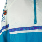 Starter - Charlotte Hornets 1/4 Zip Windbreaker 1990s Large Vintage Retro Basketball