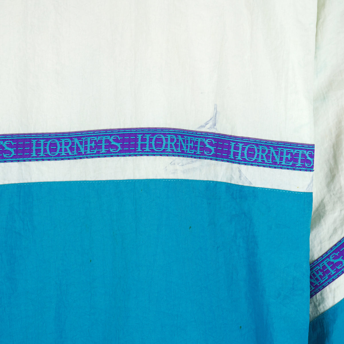 Starter - Charlotte Hornets 1/4 Zip Windbreaker 1990s Large Vintage Retro Basketball
