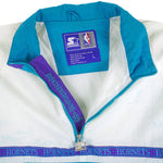 Starter - Charlotte Hornets 1/4 Zip Windbreaker 1990s Large Vintage Retro Basketball