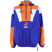 Starter - Florida Gators 1/4 Zip Hooded Jacket 1990s Large Vintage Retro