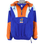 Starter - Florida Gators 1/4 Zip Hooded Jacket 1990s Large Vintage Retro
