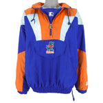 Starter - Florida Gators 1/4 Zip Hooded Jacket 1990s Large Vintage Retro