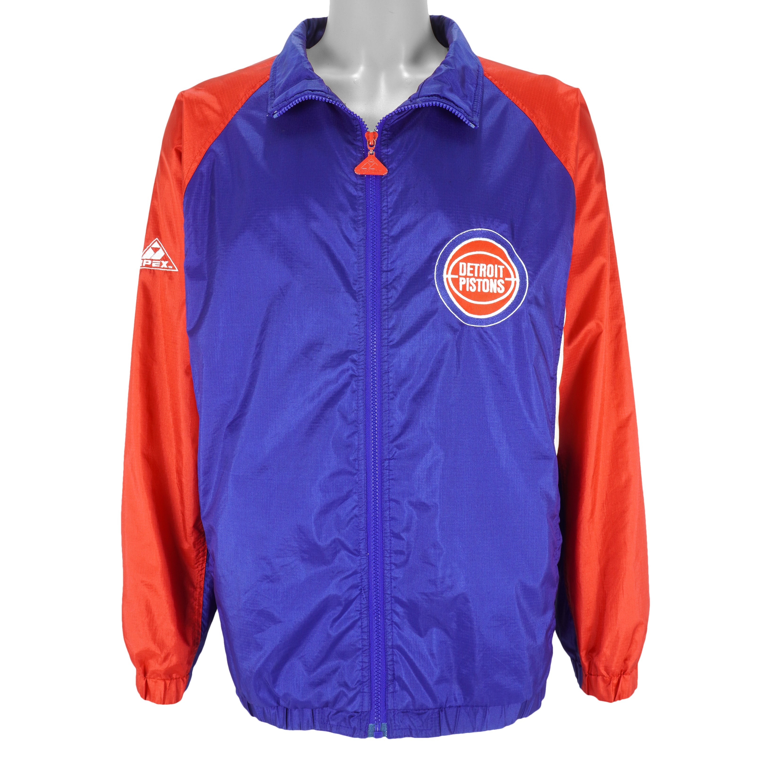 NBA (Apex one) - Detroit Pistons Windbreaker 1990s X-Large Vintage Retro Basketball